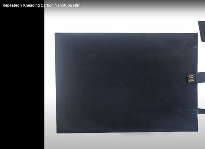 Repeatedly Kneading Carbon Nanotube Film